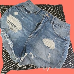 Denim shorts